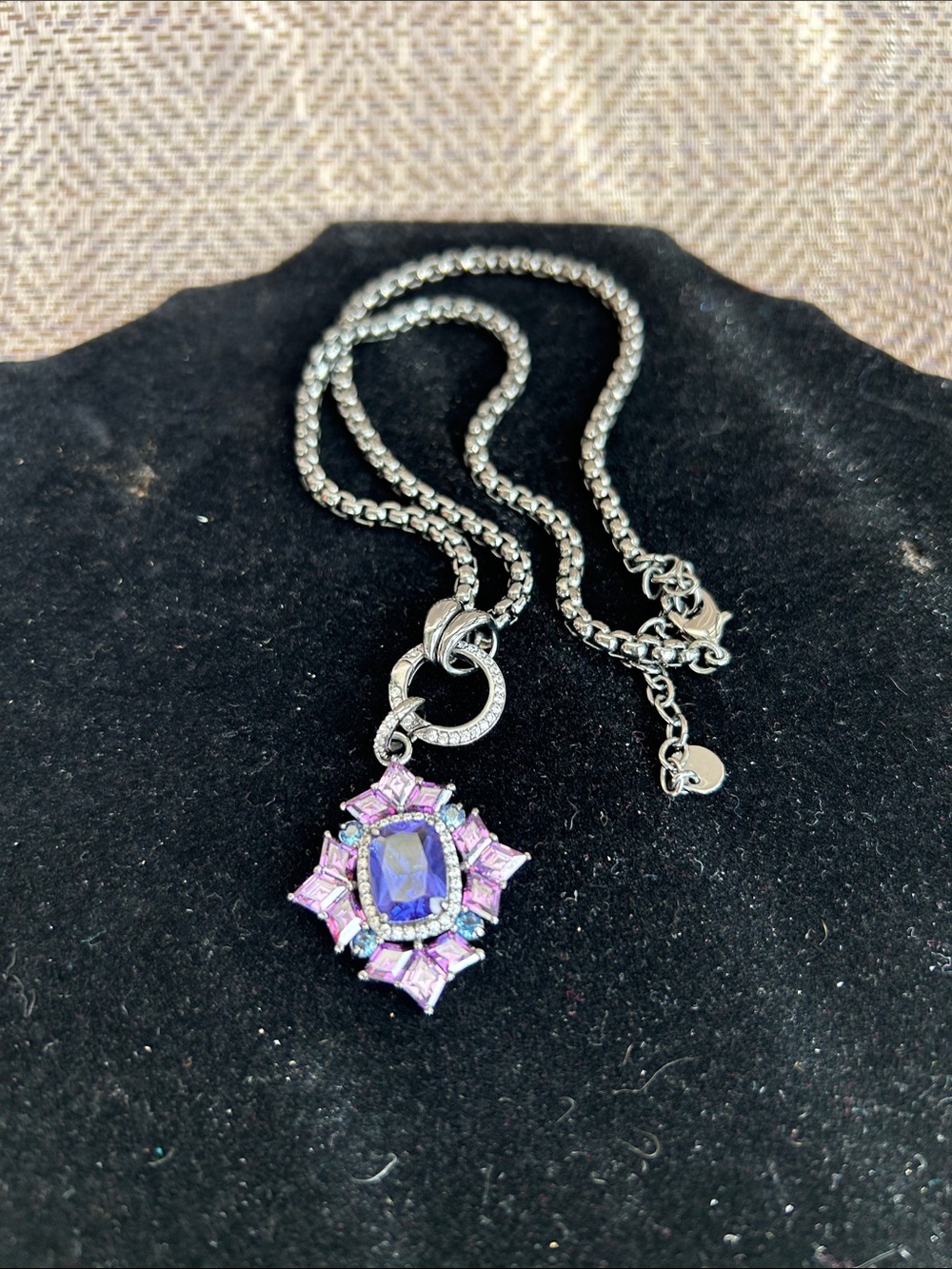Bomb Party Sirens Collection Deep Sea Whisper Purple Tanzanite CZ necklace - Picture 5 of 5